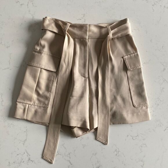 REISS Immie Satin Shorts Sz 0 - Picture 6 of 6